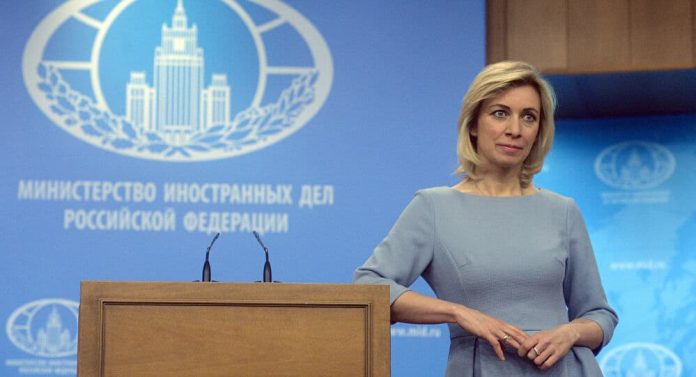 Maria Zakharova, Purtătorul de cuvânt al Ministerului rus al Afacerilor Externe.
