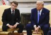Macron ripostează după săptămâni de critici: Trump slăbește NATO
