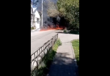 În Tuapse, petrol clocotit s-a revărsat pe străzi după atacul cu drone ucrainene asupra rafinăriei. Imagini apocaliptice