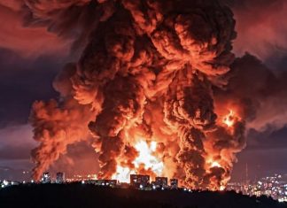 Rafinăria rusească din Tuapse a luat din nou foc după un atac ucrainean. Incendiul anterior a durat 4 zile și a provocat dezastru ecologic