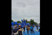 Sute de persoane, în marș de Ziua Europei la București: traseu Universitate–Victoriei și mesaje pro-democrație