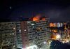 Dronă prăbușită pe un bloc din Galați. Explozie și incendiu la etajul 10. Două persoane au ajuns la spital