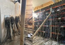 Evaziune de milioane de lei: O fermă ilegală de minare crypto, dată de gol de factura la curent. ANAF a confiscat sute de echipamente