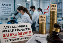 Angajații din sistemul ANSVSA contestă noua lege a salarizării: „Discriminare consacrată prin lege”. Diferențe de 22,5% pentru aceeași muncă