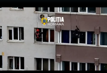 Intervenție dramatică în București: O femeie care amenința că se sinucide a fost salvată după ce mascații au intrat în apartament pe ușă și pe fereastră