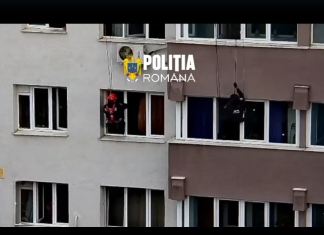 Intervenție dramatică în București: O femeie care amenința că se sinucide a fost salvată după ce mascații au intrat în apartament pe ușă și pe fereastră