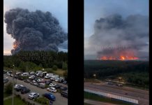 Noapte de foc în Rusia: 600 de drone au zburat spre Moscova. Depozite în flăcări și morți în regiunile Moscova și Rostov