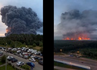 Noapte de foc în Rusia: 600 de drone au zburat spre Moscova. Depozite în flăcări și morți în regiunile Moscova și Rostov
