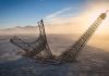 La festivalul Burning Man a fost adus un Turn Eiffel „rupt”. Instalația de 30 de metri l-a costat pe creator 300.000 de euro