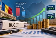 Deficitul bugetar scade puternic în România: minus 27 de miliarde de lei față de 2025. Veniturile statului au crescut de aproape trei ori mai rapid decât cheltuielile