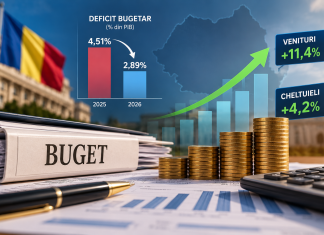 Deficitul bugetar scade puternic în România: minus 27 de miliarde de lei față de 2025. Veniturile statului au crescut de aproape trei ori mai rapid decât cheltuielile
