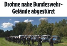 O dronă s-a prăbușit lângă o importantă bază militară din Germania. Poliția caută resturile și investighează ce făcea în zonă