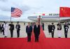 Xi Jinping a sosit în SUA într-o vizită de stat. Trump l-a întâmpinat personal la baza aeriană Andrews, „ca pe liderul singurei alte superputeri”