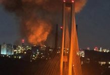 Rusia a lovit din nou Podul Pivdennîi din Kiev. Circulația pe podurile peste Nipru, restricționată