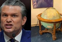Șeful Pentagonului a vrut să-și decoreze biroul cu un glob pământesc istoric, folosit de Eisenhower. Angajații săi l-au spart în timpul transportului