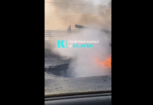Un pod din Kiev, lovit într-un nou atac cu drone rusești, în timp ce cancelarul Germaniei face o vizită-surpriză