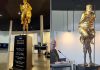 „Ciuma portocalie”: O statuie aurită a lui Donald Trump, complet nud, a fost instalată în Parlamentul European. ”O viziune grotescă a puterii americane”