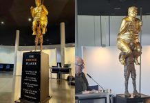 „Ciuma portocalie”: O statuie aurită a lui Donald Trump, complet nud, a fost instalată în Parlamentul European. ”O viziune grotescă a puterii americane”