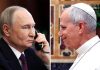 Papa l-a sunat pe Putin și i-a cerut să înceteze focul în Oleșkî, regiunea Herson, astfel încât ajutoarele umanitare să poată fi livrate locuitorilor
